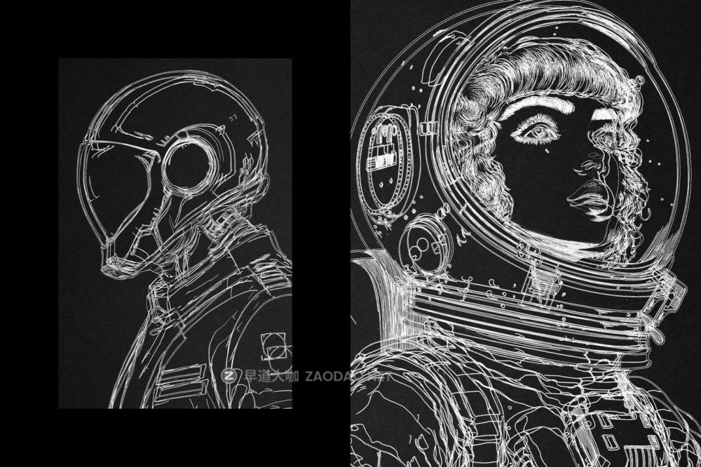 素描手绘艺术海报效果ps特效滤镜样机 Line Paint Photo Effect插图3 素描手绘艺术海报效果ps特效滤镜样机 Line Paint Photo Effect插图3