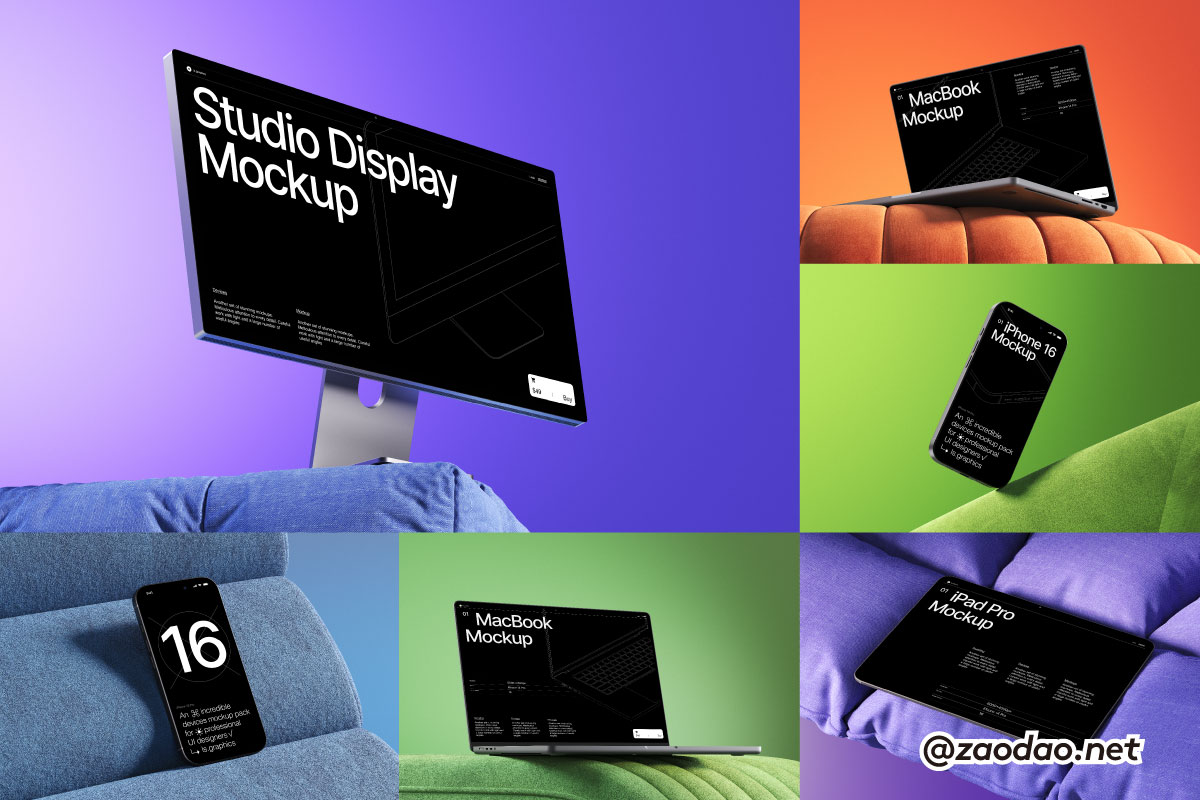 16款高级苹果iPhone手机iPad平板Macbook笔记本电脑显示器屏幕ps样机合集 AE-Mockups, Apple Devices by lstore.graphics特色图 16款高级苹果iPhone手机iPad平板Macbook笔记本电脑显示器屏幕ps样机合集 AE-Mockups, Apple Devices by lstore.graphics