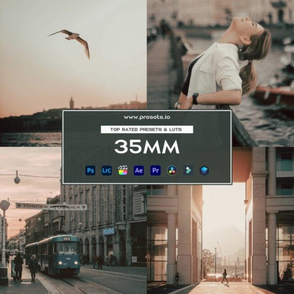 10组电影级35mm胶片颗粒仿真模拟暖色调扫街人像摄影调色Lightroom预设+LUT预设 Presets.io – 35MM Preset Collection特色图 10组电影级35mm胶片颗粒仿真模拟暖色调扫街人像摄影调色Lightroom预设+LUT预设 Presets.io – 35MM Preset Collection