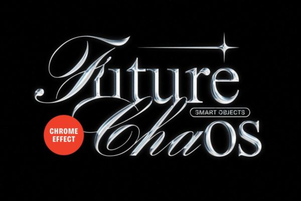 复古未来主义金属镀铬3D立体徽标logo设计ps特效滤镜插件样机 Chrome Text & Logo Effect特色图 复古未来主义金属镀铬3D立体徽标logo设计ps特效滤镜插件样机 Chrome Text & Logo Effect