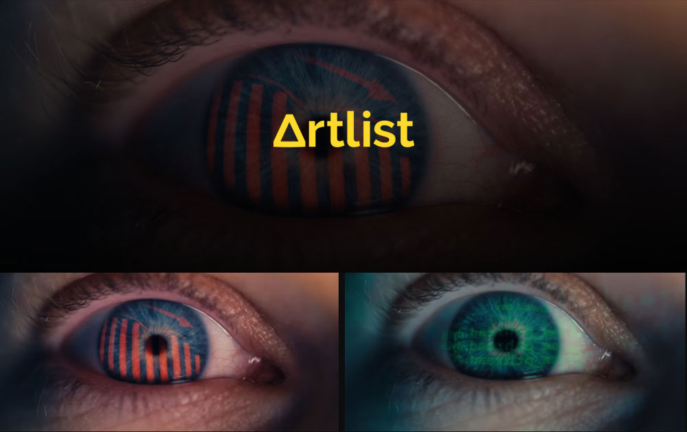 Artlist 21组真人蒙太奇风格瞳孔闪光镜头反射“眨眼间”镜头转场纪录片广告过渡视频素材