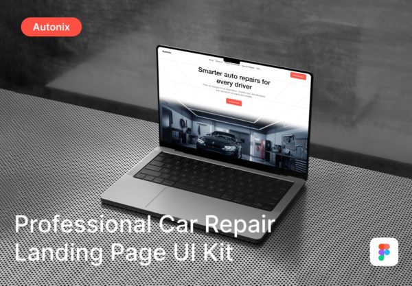 响应式汽车维修保养网站用户登录页面ui界面设计figma模板套件 Autonix – Professional Car Repair Landing Page UI Kit特色图 响应式汽车维修保养网站用户登录页面ui界面设计figma模板套件 Autonix – Professional Car Repair Landing Page UI Kit