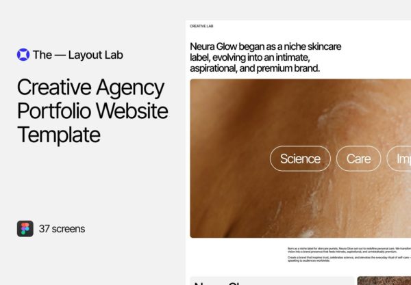 37屏响应式创意机构工作室个人网站博客用户UI界面设计Figma模板素材 Creative Agency Portfolio Website Template特色图 37屏响应式创意机构工作室个人网站博客用户UI界面设计Figma模板素材 Creative Agency Portfolio Website Template