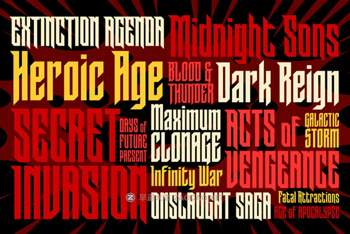 Myfonts – FXMachina Font Family 90年代复古动漫漫画风格先锋锋利尖锐浓缩无衬线英文字体安装包插图2 Myfonts – FXMachina Font Family 90年代复古动漫漫画风格先锋锋利尖锐浓缩无衬线英文字体安装包插图2