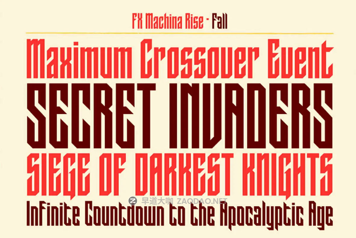 Myfonts – FXMachina Font Family 90年代复古动漫漫画风格先锋锋利尖锐浓缩无衬线英文字体安装包插图3 Myfonts – FXMachina Font Family 90年代复古动漫漫画风格先锋锋利尖锐浓缩无衬线英文字体安装包插图3