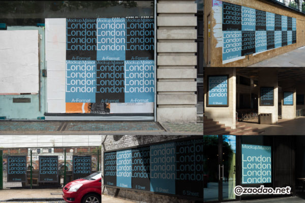 8款英国伦敦城市街头广告牌海报招贴电子屏设计展示效果图PSD样机模板 Mockup.Maison – London Collection P4特色图 8款英国伦敦城市街头广告牌海报招贴电子屏设计展示效果图PSD样机模板 Mockup.Maison – London Collection P4