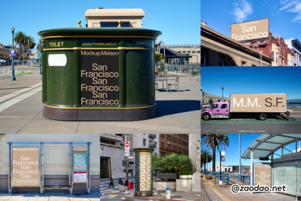7款美国旧金山车站卡车海报广告牌招贴设计展示效果图PSD样机模板素材 Mockup.Maison – San Francisco Collection P2特色图 7款美国旧金山车站卡车海报广告牌招贴设计展示效果图PSD样机模板素材 Mockup.Maison – San Francisco Collection P2
