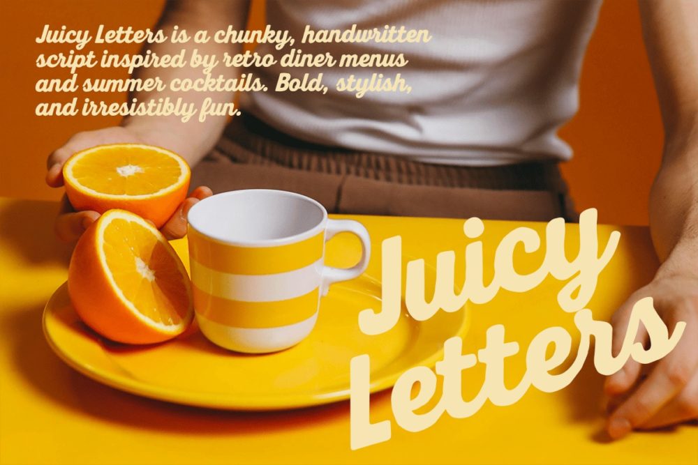时尚复古海报包装徽标设计手写英文字体安装包 Summer Memory – Handcrafted Retro Script插图4 时尚复古海报包装徽标设计手写英文字体安装包 Summer Memory – Handcrafted Retro Script插图4