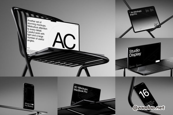 16款高级工业风UI界面作品苹果iPhone手机iPad平板MacBook电脑贴图PSD样机模板 AC-Mockups, Apple Devices特色图 16款高级工业风UI界面作品苹果iPhone手机iPad平板MacBook电脑贴图PSD样机模板 AC-Mockups, Apple Devices
