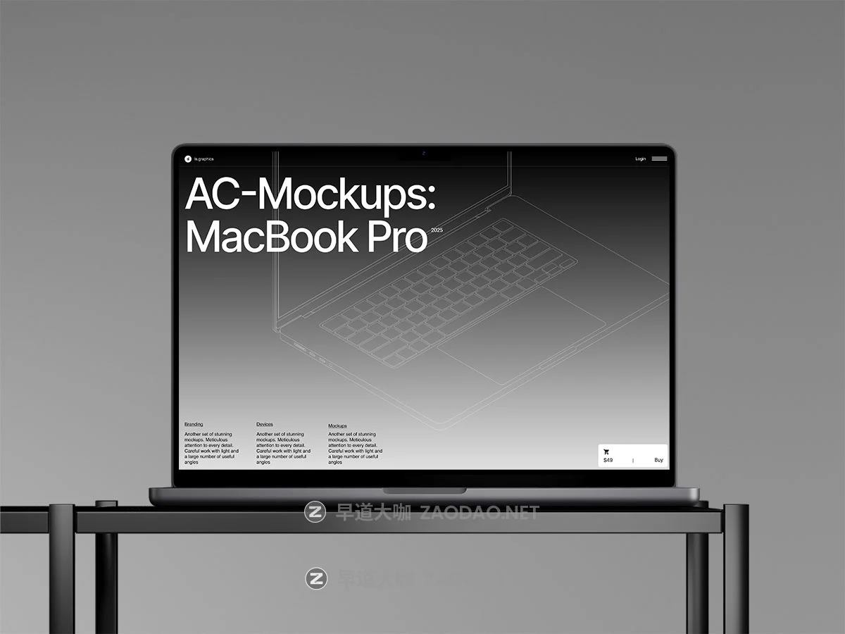 16款高级工业风UI界面作品苹果iPhone手机iPad平板MacBook电脑贴图PSD样机模板 AC-Mockups, Apple Devices插图16 16款高级工业风UI界面作品苹果iPhone手机iPad平板MacBook电脑贴图PSD样机模板 AC-Mockups, Apple Devices插图16