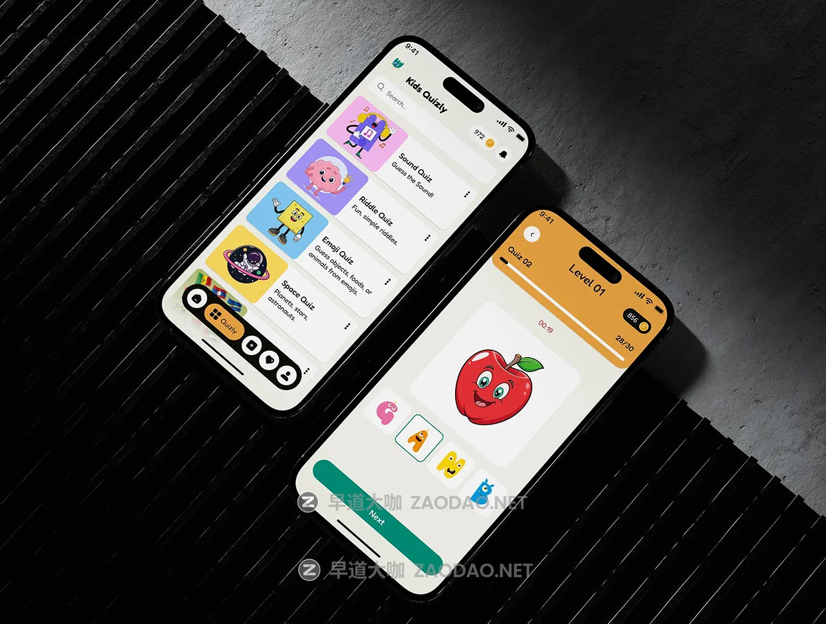 140+屏高级有趣婴儿儿童启蒙教育学习问答游戏app应用程序ui界面设计figma模板 Kids Quizly – Fun & Educational App UI Kit插图6 140+屏高级有趣婴儿儿童启蒙教育学习问答游戏app应用程序ui界面设计figma模板 Kids Quizly – Fun & Educational App UI Kit插图6