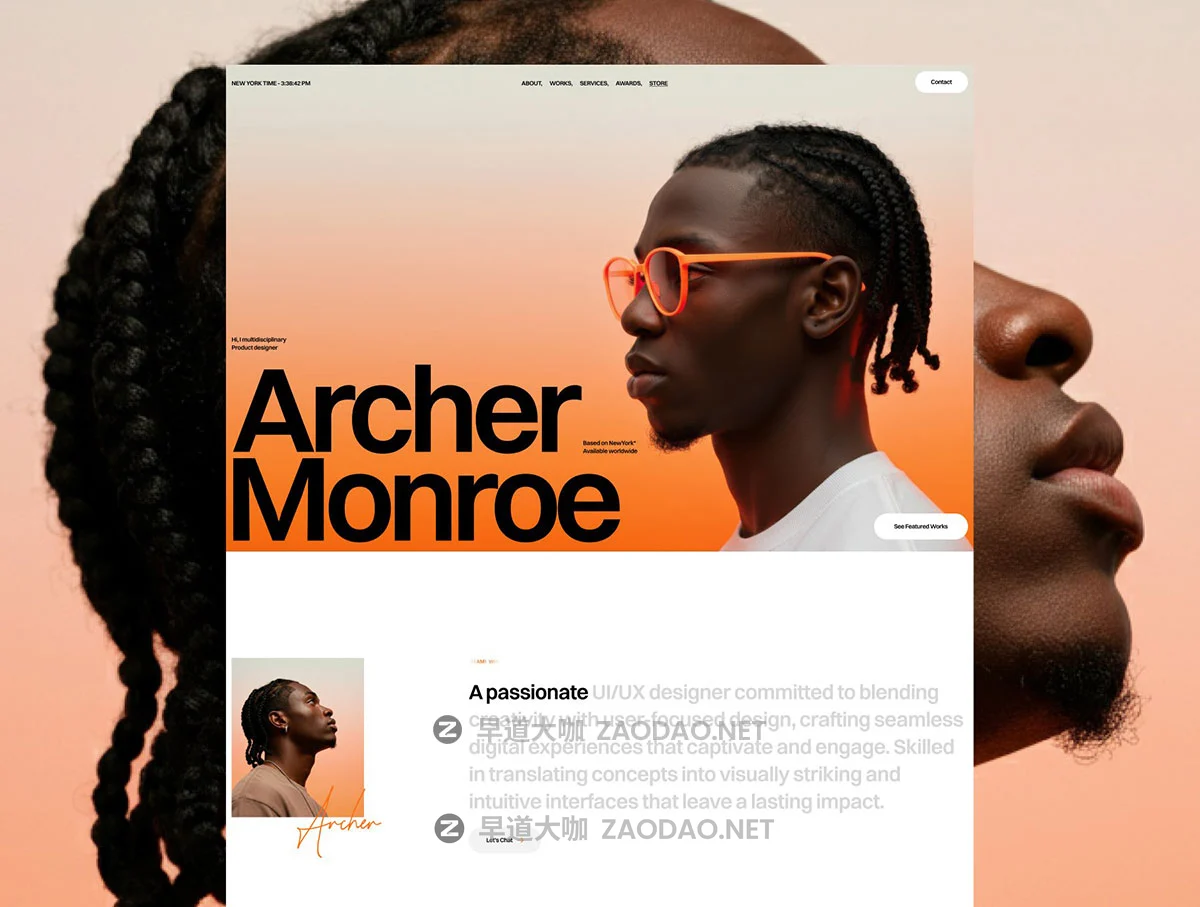 超现代极简美学创意设计摄影作品集工作室个人网站ui界面设计figma/framer模板素材 Archar — Ultra Creative Portfolio Template插图2 超现代极简美学创意设计摄影作品集工作室个人网站ui界面设计figma/framer模板素材 Archar — Ultra Creative Portfolio Template插图2