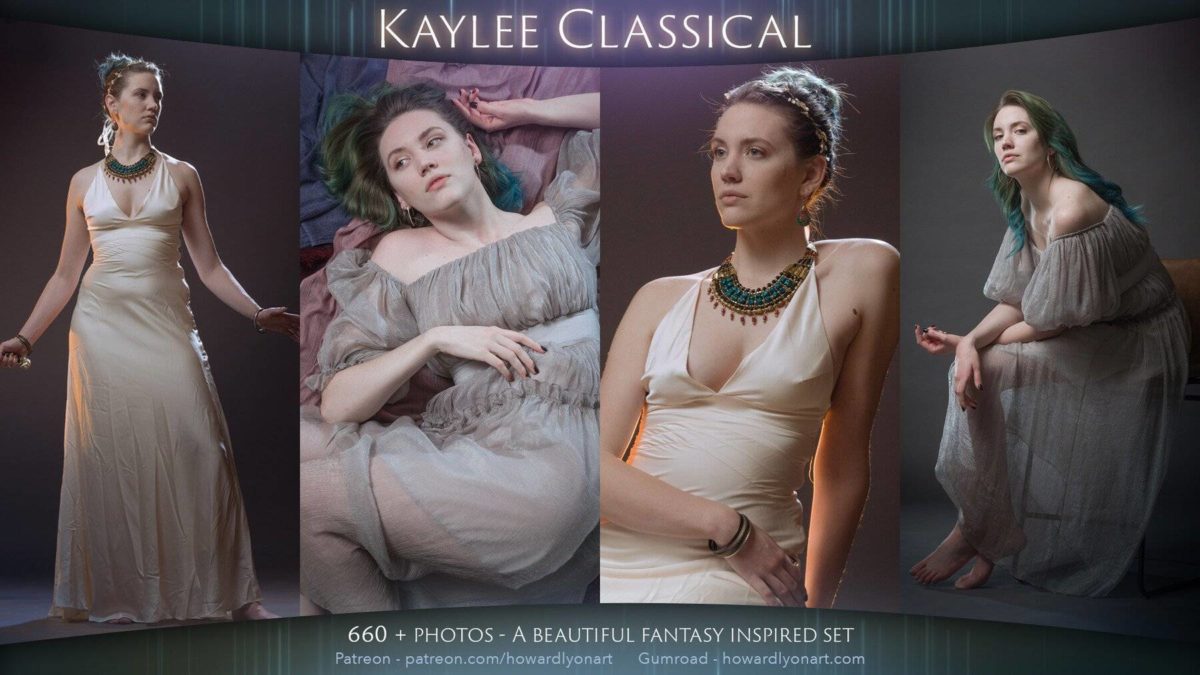 660张高清欧美女性多姿势艺术照片图片设计素材 Artstation – Kaylee Classical