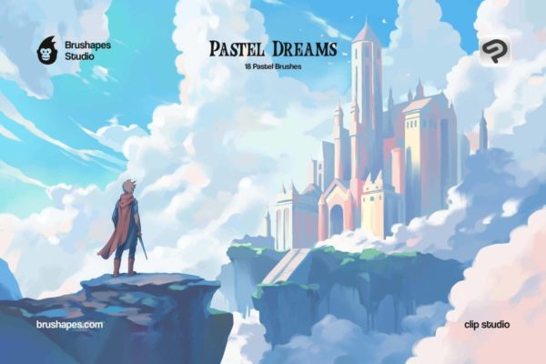 潮流概念插画柔和颗粒线条水粉绘画csp笔刷画笔设计素材 Pastel Dreams Clip Studio Brushes特色图 潮流概念插画柔和颗粒线条水粉绘画csp笔刷画笔设计素材 Pastel Dreams Clip Studio Brushes