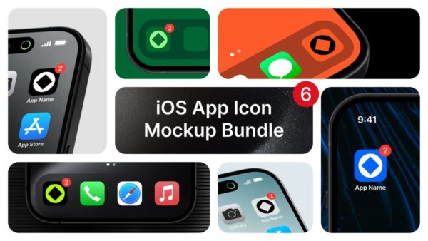 6款苹果手机app图标icons设计展示效果图psd样机模板素材 Gumroad – Lucas Fields – iOS App Icon Mockup Bundle特色图 6款苹果手机app图标icons设计展示效果图psd样机模板素材 Gumroad – Lucas Fields – iOS App Icon Mockup Bundle