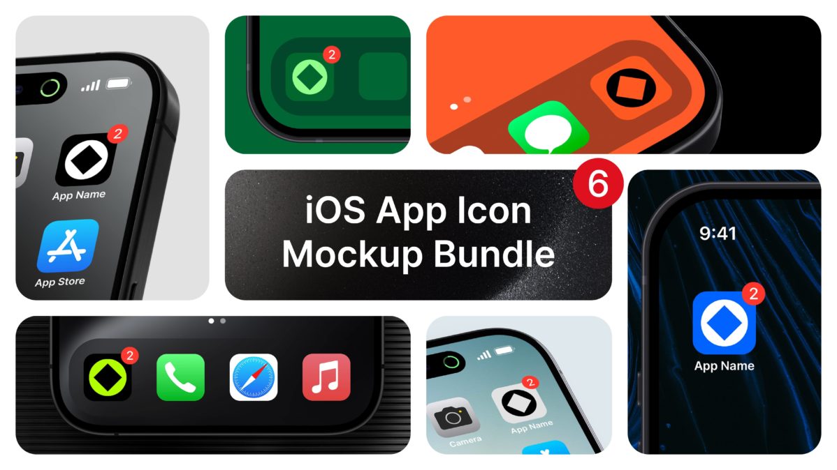 6款苹果手机app图标icons设计展示效果图psd样机模板素材 Gumroad - Lucas Fields - iOS App Icon ...