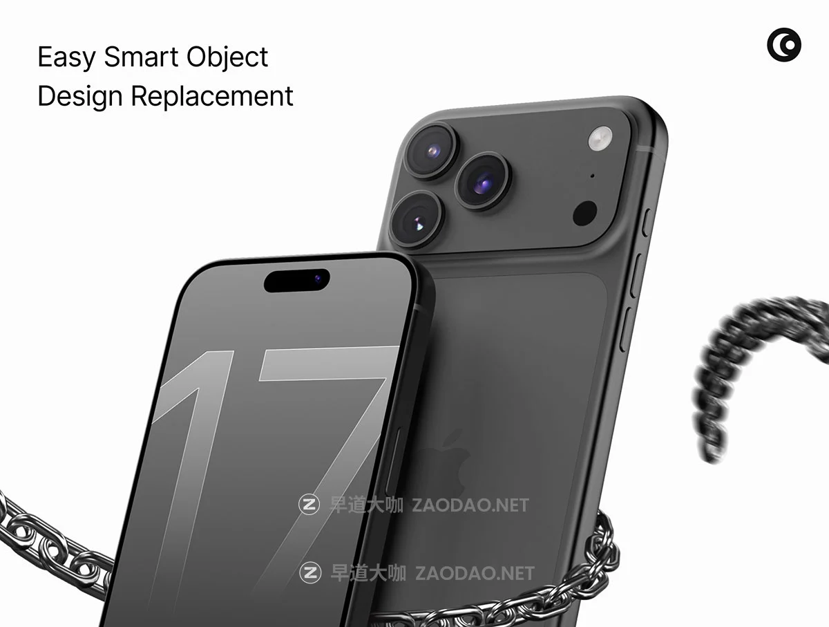 4款广告app界面作品集设计苹果iPhone 17 Pro手机展示贴图psd样机模板 iPhone 17 Pro Mockup Set PSD插图2 4款广告app界面作品集设计苹果iPhone 17 Pro手机展示贴图psd样机模板 iPhone 17 Pro Mockup Set PSD插图2