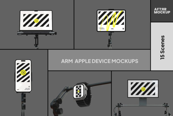 15款黑暗工业风UI界面作品设计苹果iWatch手表iPad平板iPhone手机MacBook电脑展示PSD样机模板 Apple Device Mockups – Arms特色图 15款黑暗工业风UI界面作品设计苹果iWatch手表iPad平板iPhone手机MacBook电脑展示PSD样机模板 Apple Device Mockups – Arms