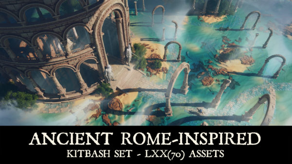 Blender模型 古罗马风格废墟城市城堡建筑3D资产设计素材 Superhive – Empire Of The Sands – Desert Structures Kitbash Greeble Assets特色图 Blender模型 古罗马风格废墟城市城堡建筑3D资产设计素材 Superhive – Empire Of The Sands – Desert Structures Kitbash Greeble Assets