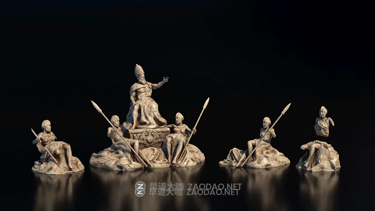 Blender模型 古罗马风格废墟城市城堡建筑3D资产设计素材 Superhive – Empire Of The Sands – Desert Structures Kitbash Greeble Assets插图6 Blender模型 古罗马风格废墟城市城堡建筑3D资产设计素材 Superhive – Empire Of The Sands – Desert Structures Kitbash Greeble Assets插图6