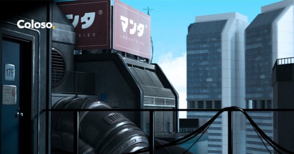 [独家AI翻译] Blender AE科幻赛博朋克场景硬表面建模动画课程 中文字幕 Coloso – Creating Sci-fi Anime Scenery in Blender