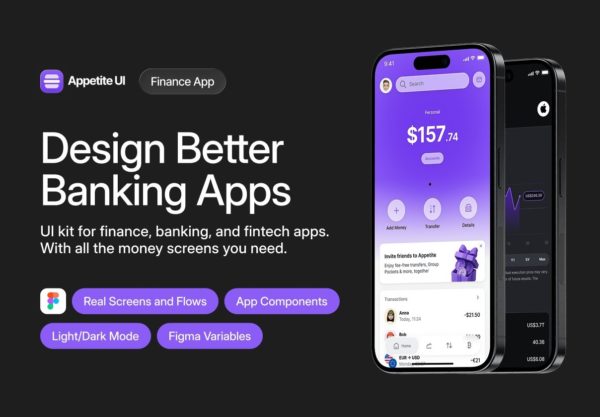 80+屏金融科技银行理财财务管理加密货币电子钱包app用户界面ui设计figma模板 Finance Pack for Mobile App Design特色图 80+屏金融科技银行理财财务管理加密货币电子钱包app用户界面ui设计figma模板 Finance Pack for Mobile App Design