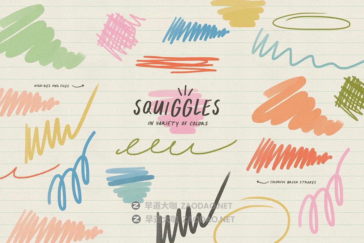 430款潮流趣味可爱标记符号手帐日记手绘手稿涂鸦Png免抠图片素材 Notes: Shapes, Lines & Squiggles插图10 430款潮流趣味可爱标记符号手帐日记手绘手稿涂鸦Png免抠图片素材 Notes: Shapes, Lines & Squiggles插图10