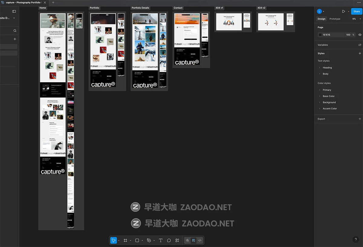 高级国外风摄影设计作品集艺术品网站用户UI界面Figma模板素材 Photography Portfolio Website Design插图5 高级国外风摄影设计作品集艺术品网站用户UI界面Figma模板素材 Photography Portfolio Website Design插图5