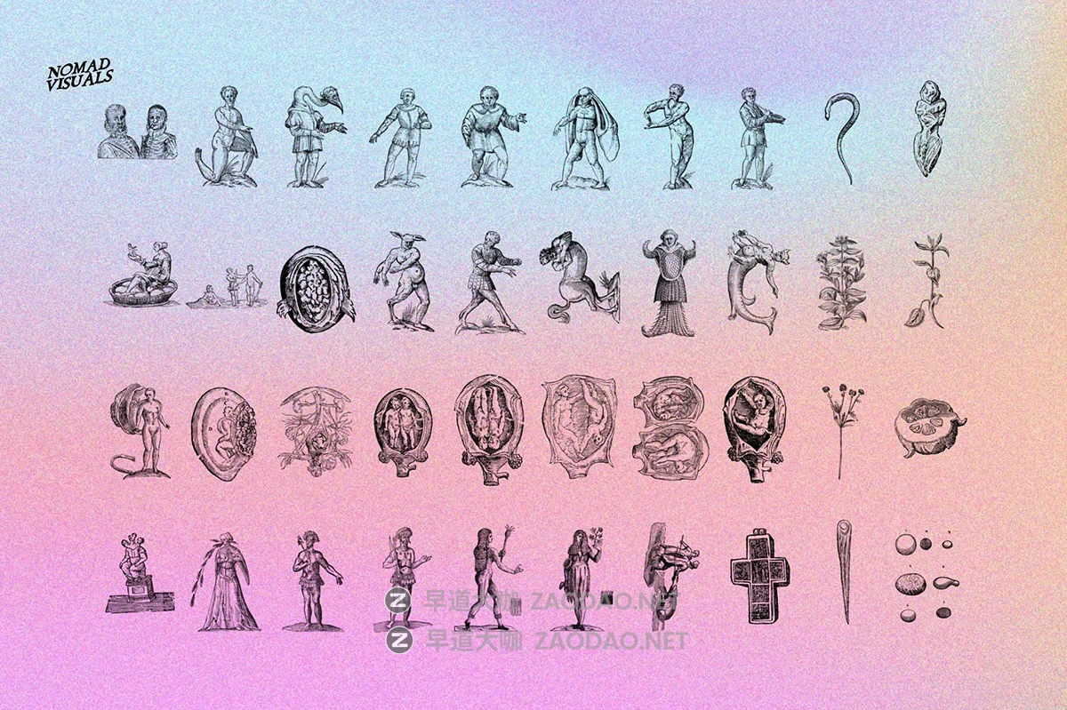 480幅文艺复兴历史人物动物植物手绘线稿版画海报ai矢量设计素材 Prodigiorum Naturae – Illustrations插图17 480幅文艺复兴历史人物动物植物手绘线稿版画海报ai矢量设计素材 Prodigiorum Naturae – Illustrations插图17