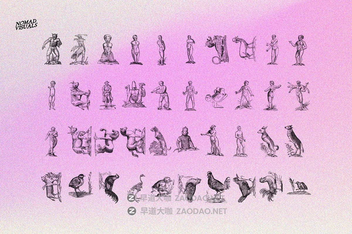 480幅文艺复兴历史人物动物植物手绘线稿版画海报ai矢量设计素材 Prodigiorum Naturae – Illustrations插图2 480幅文艺复兴历史人物动物植物手绘线稿版画海报ai矢量设计素材 Prodigiorum Naturae – Illustrations插图2