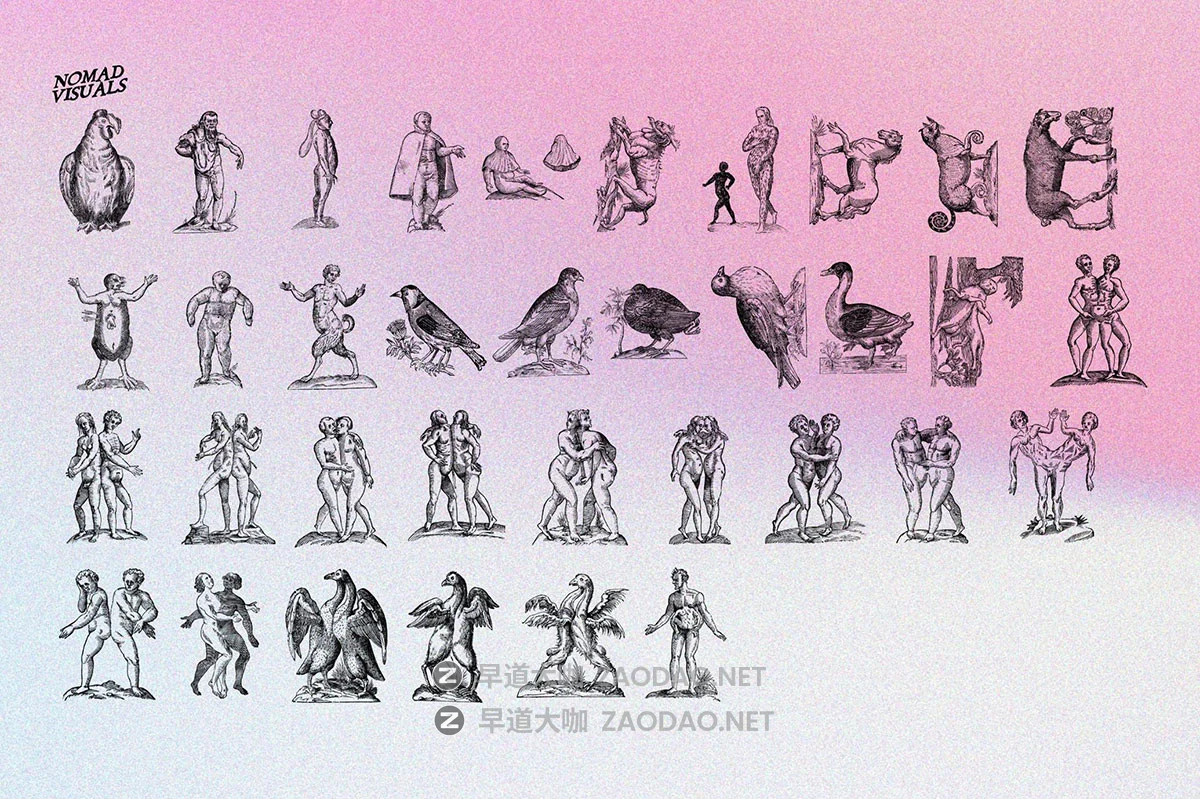 480幅文艺复兴历史人物动物植物手绘线稿版画海报ai矢量设计素材 Prodigiorum Naturae – Illustrations插图5 480幅文艺复兴历史人物动物植物手绘线稿版画海报ai矢量设计素材 Prodigiorum Naturae – Illustrations插图5