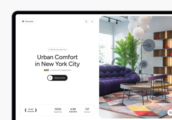 11屏极简房屋公寓租赁出租网站用户登录界面UI设计Figma模板素材 Stayscape – Apartment Landing Page特色图 11屏极简房屋公寓租赁出租网站用户登录界面UI设计Figma模板素材 Stayscape – Apartment Landing Page