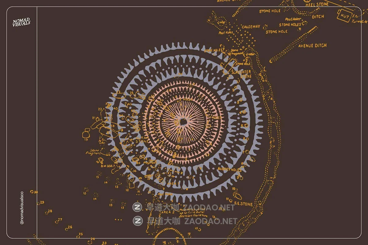 42款古老神秘古迹巨石阵仪式符号手绘矢量插画图案AI格式素材 Stonehenge Illustrations插图6 42款古老神秘古迹巨石阵仪式符号手绘矢量插画图案AI格式素材 Stonehenge Illustrations插图6
