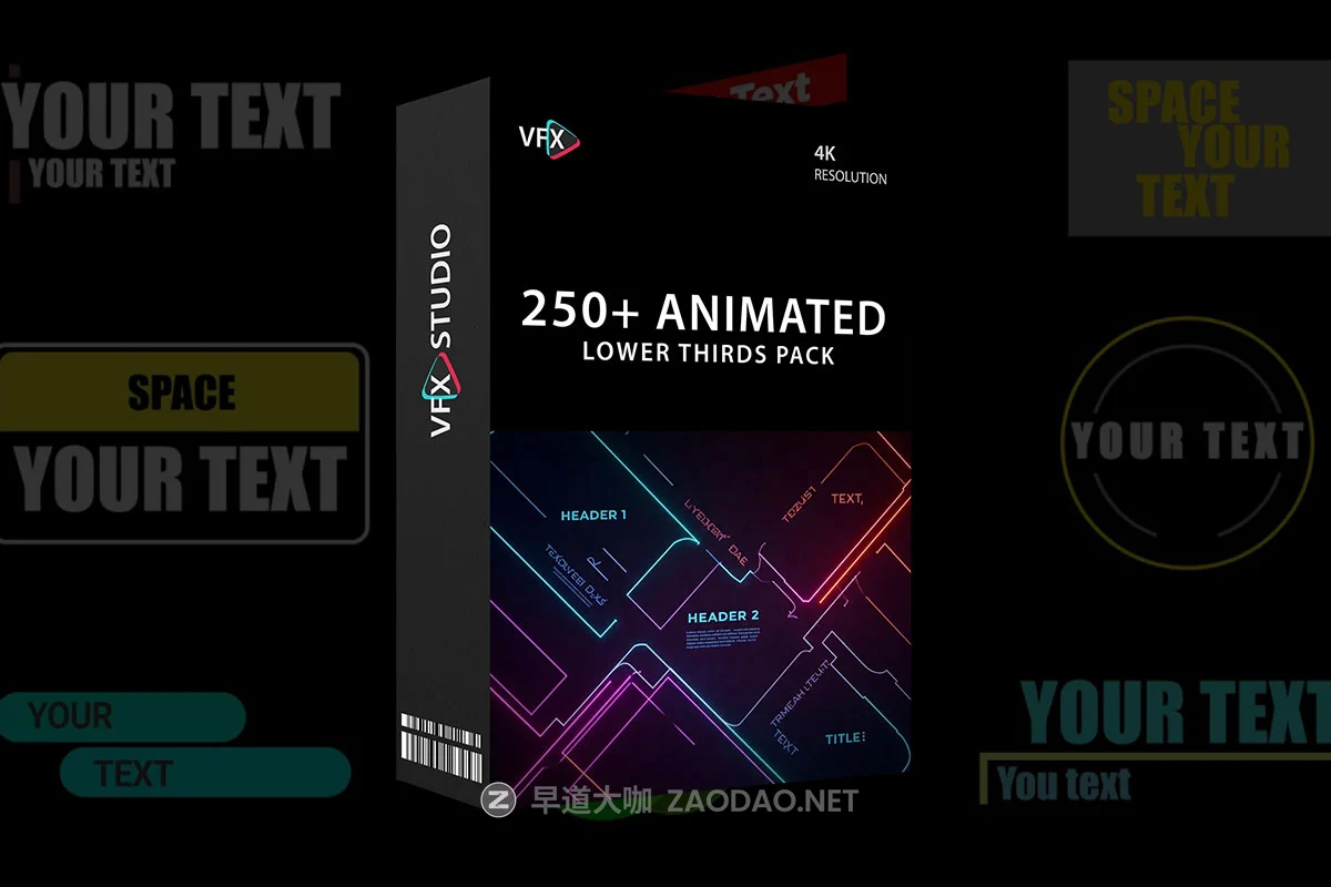 PR预设 250+组前卫产品宣传片电影字幕说明标题动画 VfxStudio – 250+ Animated Lower Thirds Pack插图 PR预设 250+组前卫产品宣传片电影字幕说明标题动画 VfxStudio – 250+ Animated Lower Thirds Pack插图