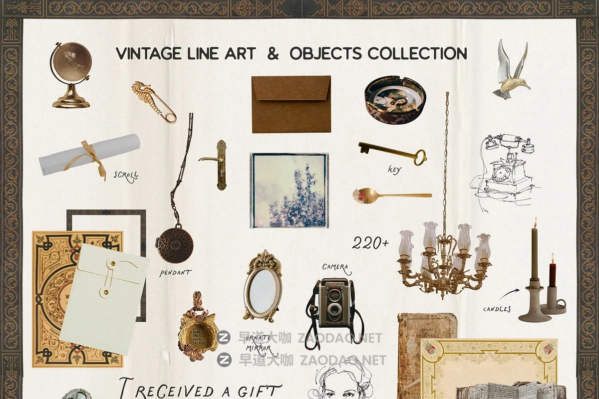 220+款复古永恒线条相机相框纸张物品情绪版设计剪贴拼贴PNG免抠图设计素材 Vintage Objects & Line Art插图17 220+款复古永恒线条相机相框纸张物品情绪版设计剪贴拼贴PNG免抠图设计素材 Vintage Objects & Line Art插图17