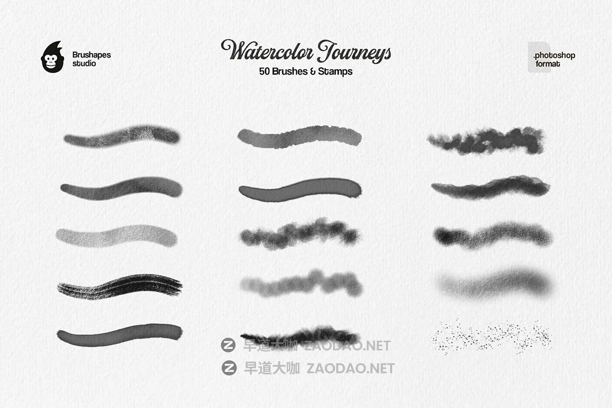 50款丰富多彩仿真水彩艺术绘画ps笔刷调色板设计素材包 Watercolor Journey Photoshop Brushes插图7 50款丰富多彩仿真水彩艺术绘画ps笔刷调色板设计素材包 Watercolor Journey Photoshop Brushes插图7