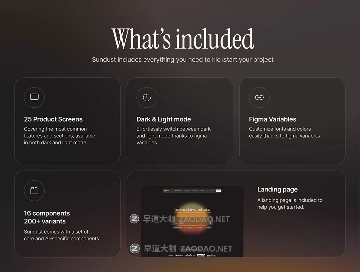 25+屏双配色AI智能聊天机器人模型编码生成器网站UI用户登录界面设计Figma模板套件 Sundust – Vibe-coding AI Chatbot UI Kit插图1 25+屏双配色AI智能聊天机器人模型编码生成器网站UI用户登录界面设计Figma模板套件 Sundust – Vibe-coding AI Chatbot UI Kit插图1