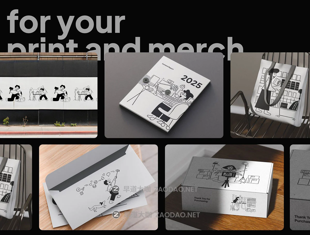 25幅风格化视频直播创作团队合作矢量插图插画eps/png格式设计素材 Content Creator Illustrations Notion Style插图5 25幅风格化视频直播创作团队合作矢量插图插画eps/png格式设计素材 Content Creator Illustrations Notion Style插图5