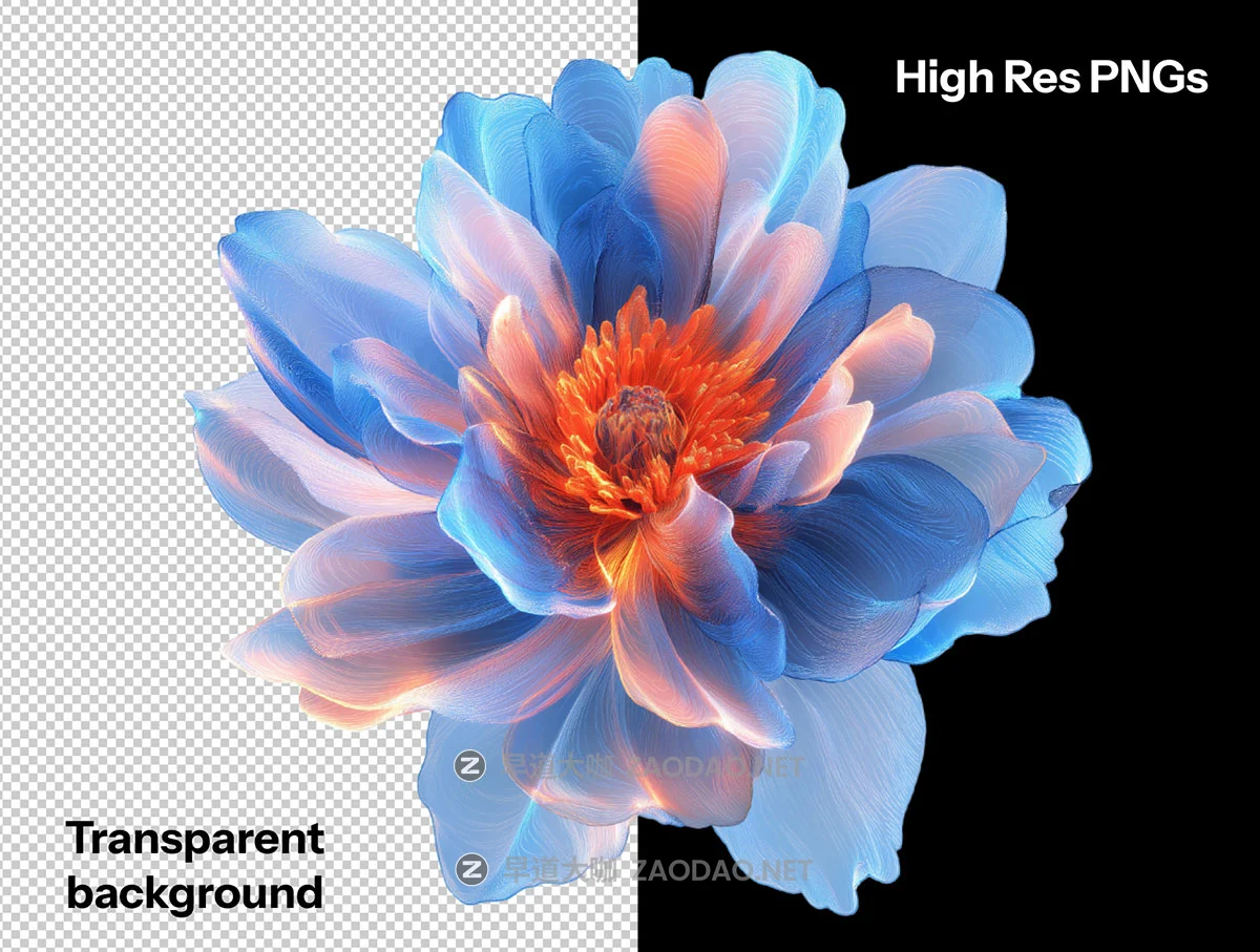 32款现代抽象风格AI生成多彩花卉花朵高清PNG免抠图设计素材 32 AI-Generated Abstract Flower Renders – PNG & PSD Pack (Customizable Colors)插图1 32款现代抽象风格AI生成多彩花卉花朵高清PNG免抠图设计素材 32 AI-Generated Abstract Flower Renders – PNG & PSD Pack (Customizable Colors)插图1