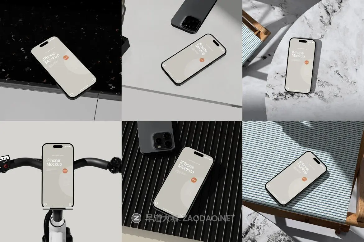 10款高级场景UI界面作品设计苹果iPhone 16 Pro手机展示效果图PSD样机模板 iPhone 16 Pro Mockup插图 10款高级场景UI界面作品设计苹果iPhone 16 Pro手机展示效果图PSD样机模板 iPhone 16 Pro Mockup插图
