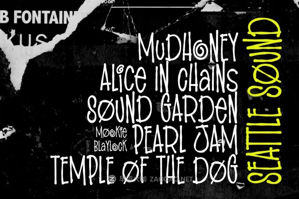 复古摇滚朋克风杂志海报徽标设计装饰英文字体安装包 Mother Bones – 90s Font Grunge插图1 复古摇滚朋克风杂志海报徽标设计装饰英文字体安装包 Mother Bones – 90s Font Grunge插图1