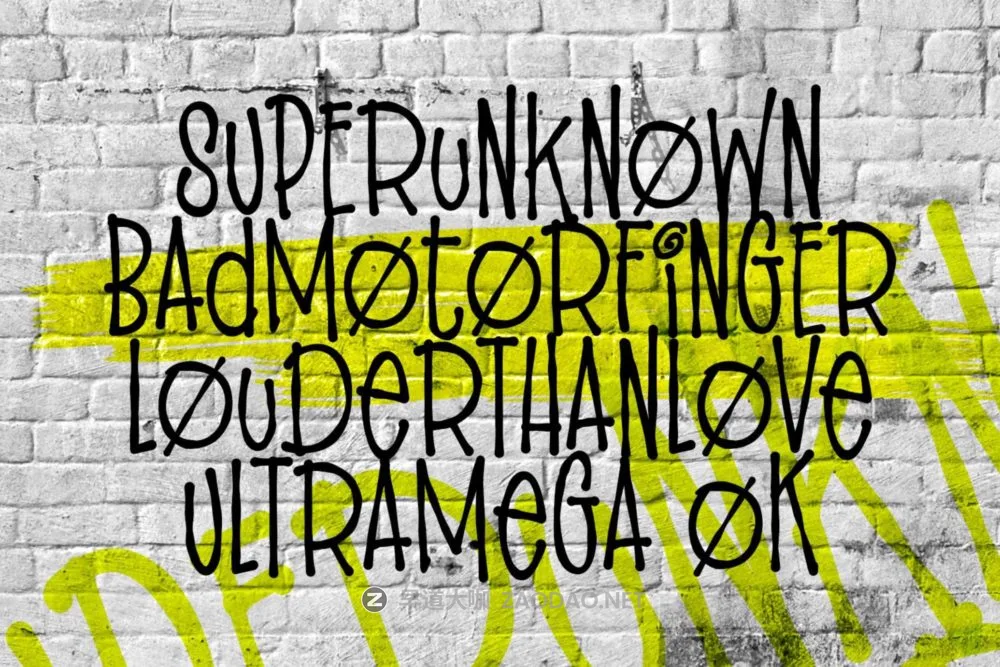 复古摇滚朋克风杂志海报徽标设计装饰英文字体安装包 Mother Bones – 90s Font Grunge插图5 复古摇滚朋克风杂志海报徽标设计装饰英文字体安装包 Mother Bones – 90s Font Grunge插图5