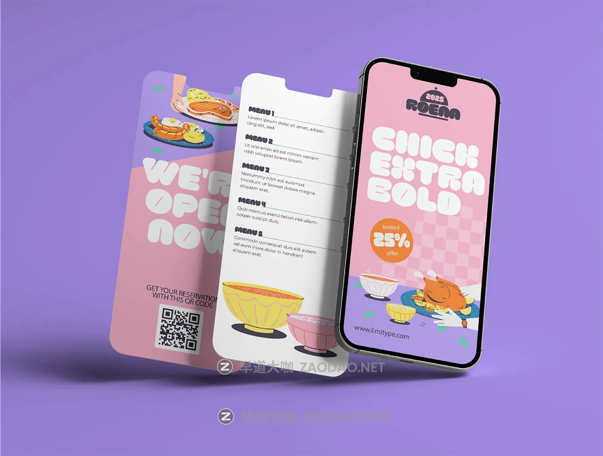 大胆欢快有趣卡通圆润粗体儿童海报食品饮料包装标题logo设计英文字体 Roena Font插图4 大胆欢快有趣卡通圆润粗体儿童海报食品饮料包装标题logo设计英文字体 Roena Font插图4