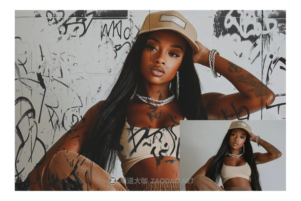 时尚复古半调涂鸦照片效果ps特效滤镜样机 Grunge Graffiti Photo Effect Template插图4 时尚复古半调涂鸦照片效果ps特效滤镜样机 Grunge Graffiti Photo Effect Template插图4