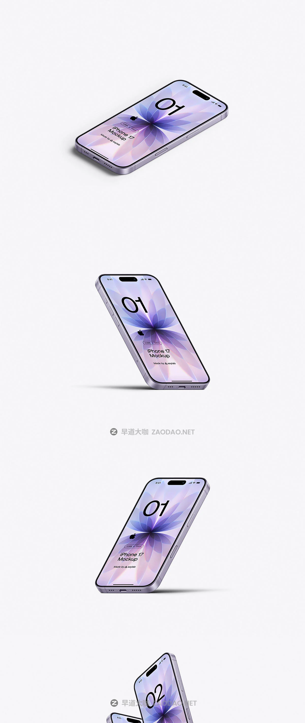 24款逼真手机app ui广告设计苹果iPhone 17展示效果图ps贴图样机模板 iPhone 17 – 24 Mockups Scenes插图11 24款逼真手机app ui广告设计苹果iPhone 17展示效果图ps贴图样机模板 iPhone 17 – 24 Mockups Scenes插图11