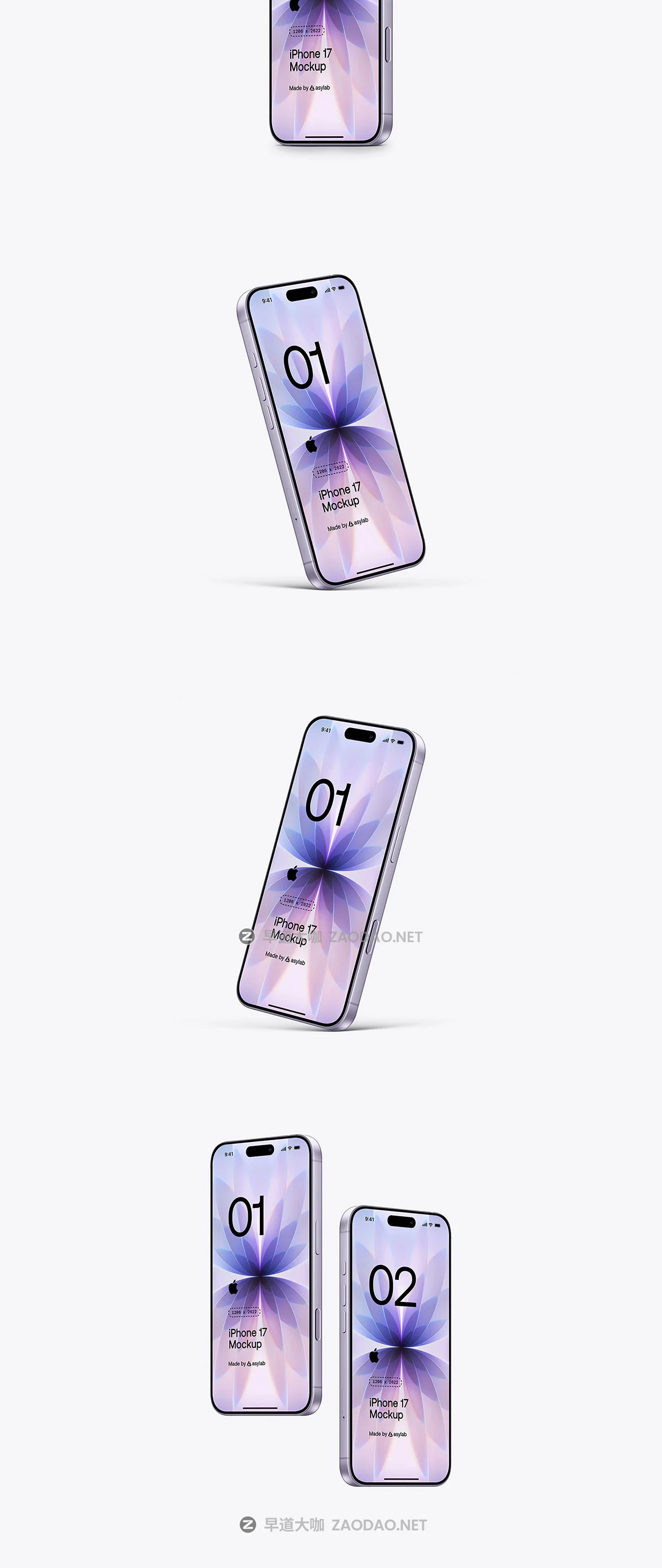 24款逼真手机app ui广告设计苹果iPhone 17展示效果图ps贴图样机模板 iPhone 17 – 24 Mockups Scenes插图14 24款逼真手机app ui广告设计苹果iPhone 17展示效果图ps贴图样机模板 iPhone 17 – 24 Mockups Scenes插图14