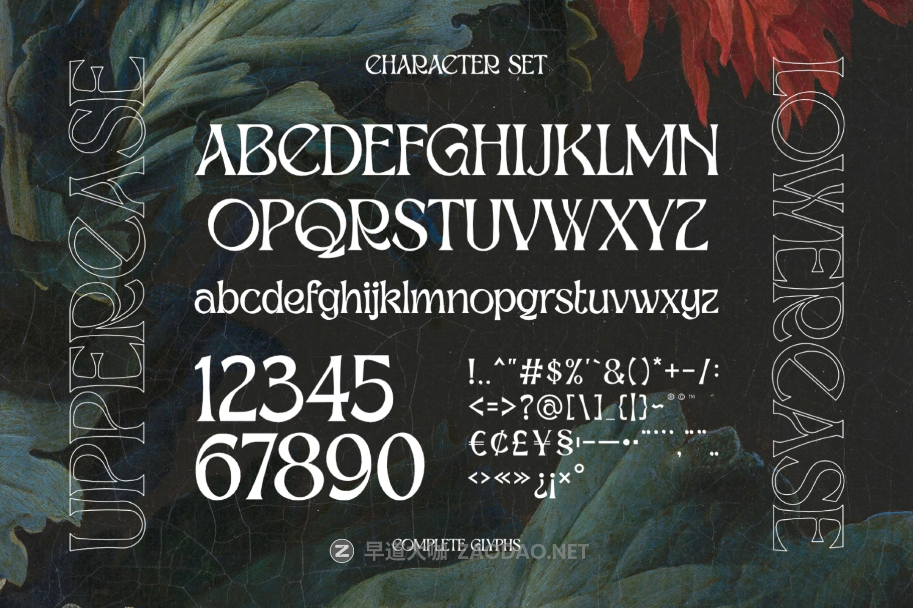 时尚复古新艺术风格海报包装徽标设计衬线英文字体安装包 Reimbrandt – Art Nouveau Font插图2 时尚复古新艺术风格海报包装徽标设计衬线英文字体安装包 Reimbrandt – Art Nouveau Font插图2