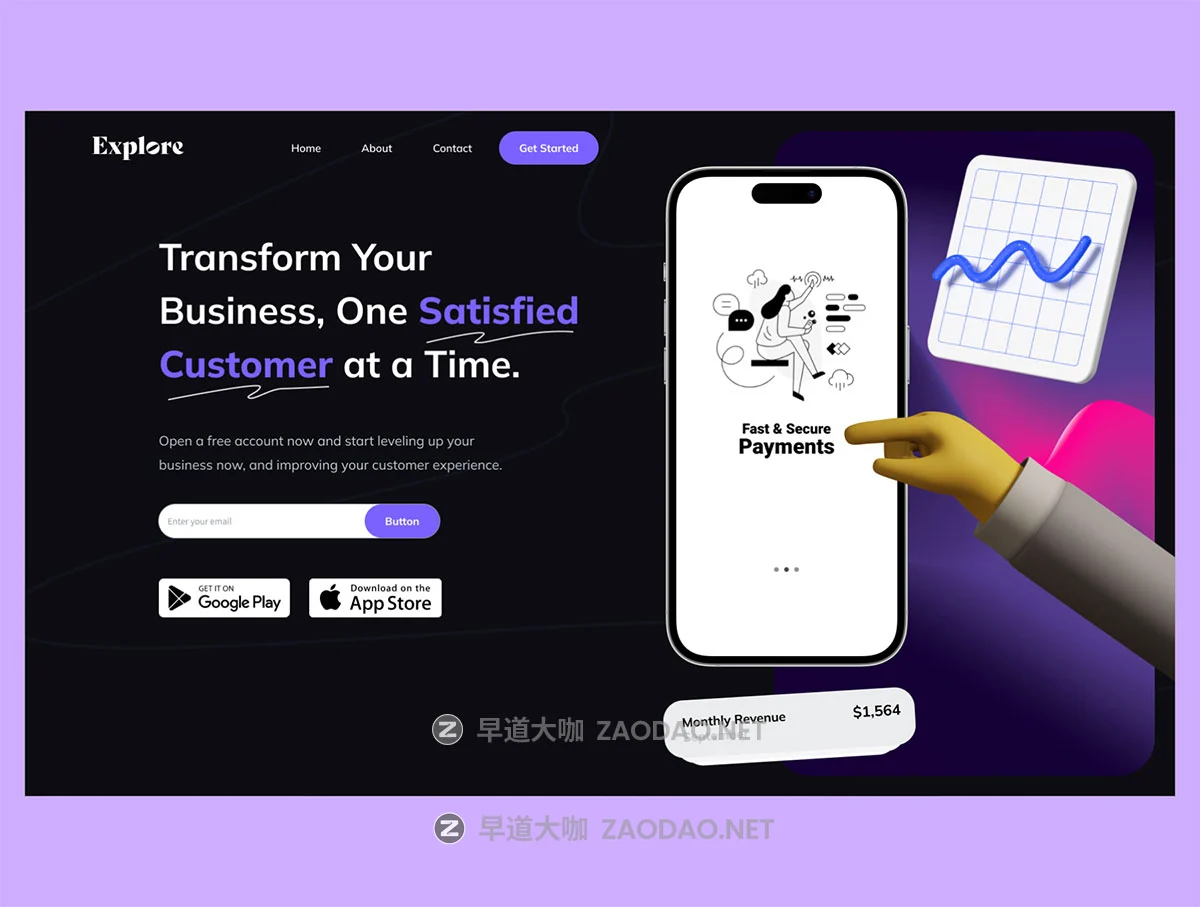 15屏响应式个人博客网站登录页面web ui设计figma模板素材 Explore Hero Headers插图1 15屏响应式个人博客网站登录页面web ui设计figma模板素材 Explore Hero Headers插图1
