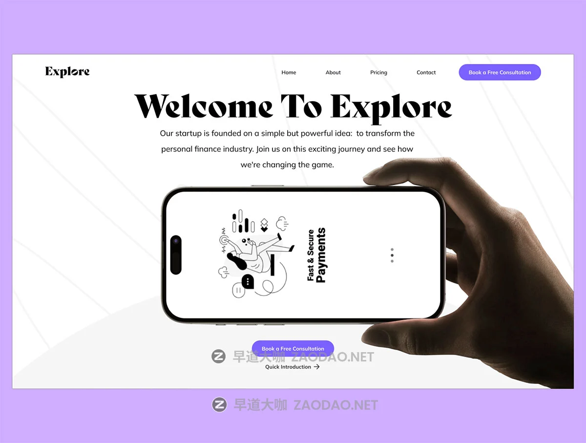 15屏响应式个人博客网站登录页面web ui设计figma模板素材 Explore Hero Headers插图5 15屏响应式个人博客网站登录页面web ui设计figma模板素材 Explore Hero Headers插图5