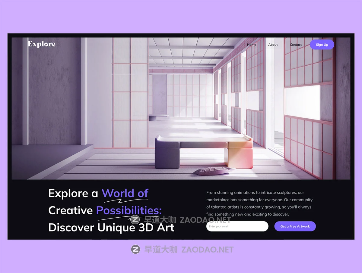 15屏响应式个人博客网站登录页面web ui设计figma模板素材 Explore Hero Headers插图6 15屏响应式个人博客网站登录页面web ui设计figma模板素材 Explore Hero Headers插图6